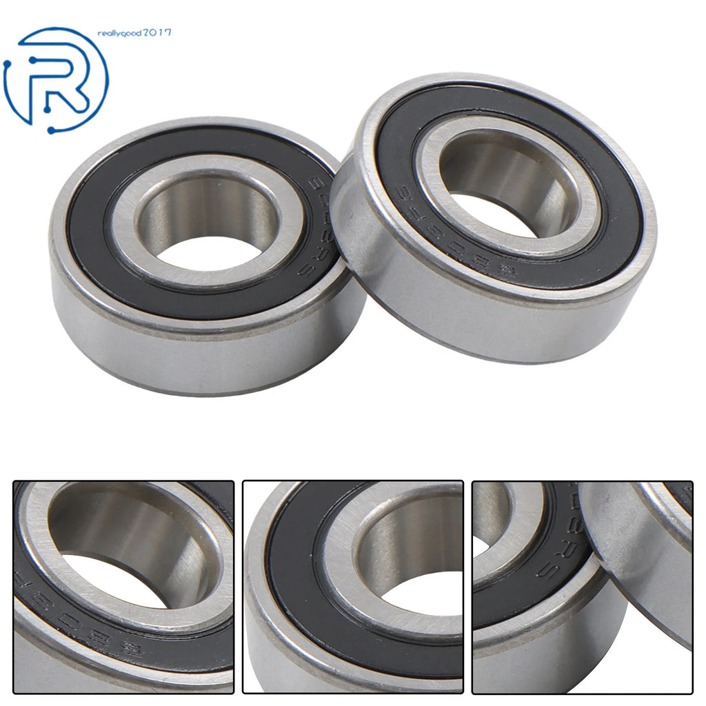 20Pcs 6203-2RS Ball Bearing for 17×40×12mm (Pre-Lubricated, Double Rubber Seals)