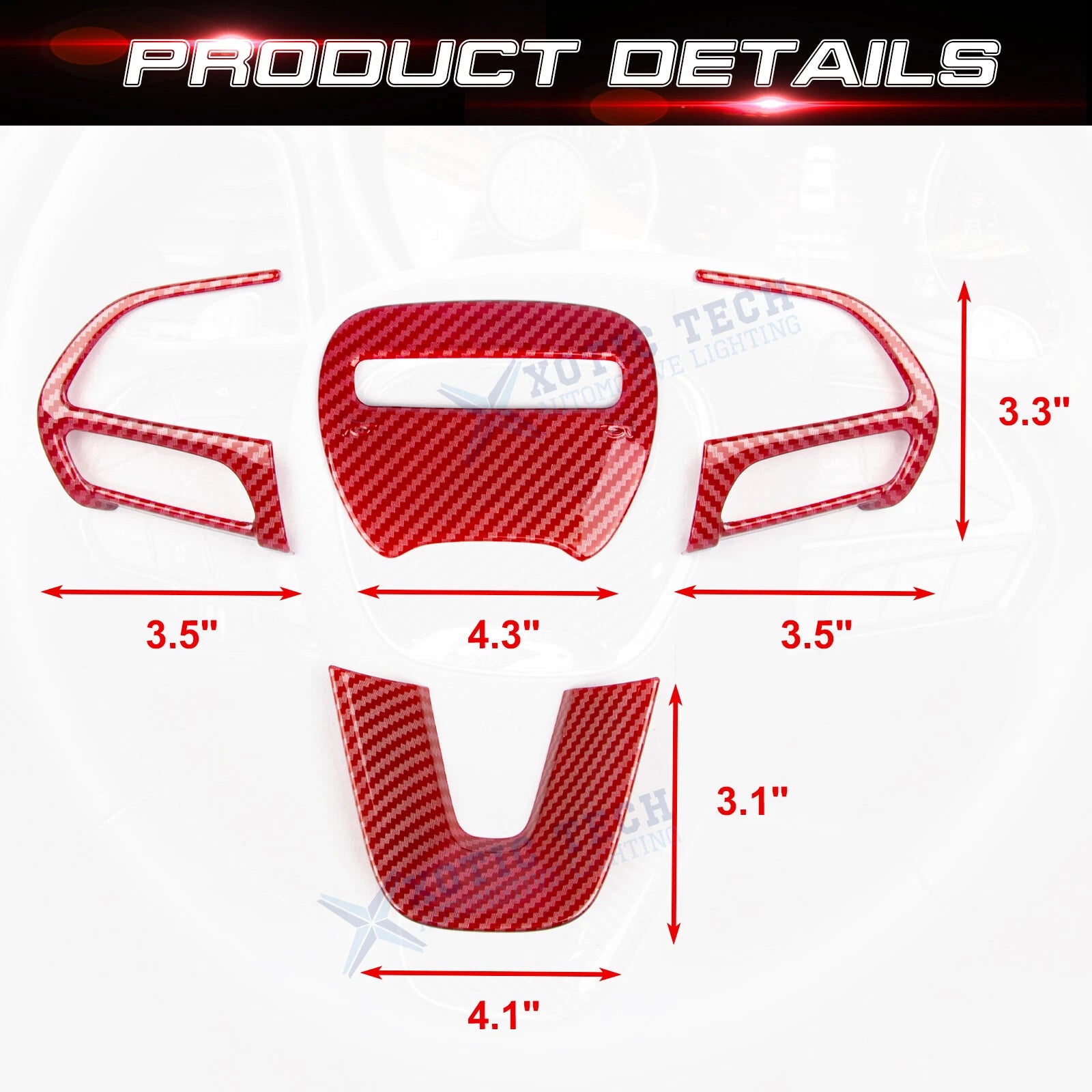 Carbon Fiber Driver Side Control Cover for Dodge Challenger Charger (2015-2024)