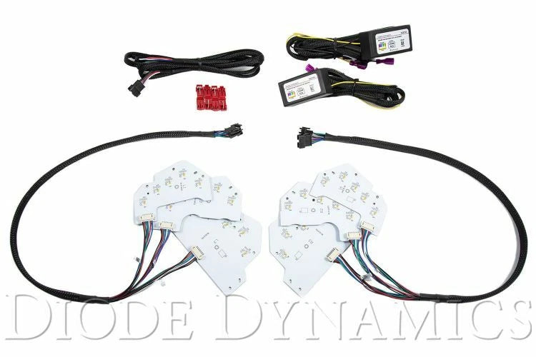 Pair LED DRL Board for Ford Mustang (2018–2020) Multi Color Bluetooth