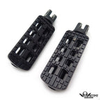 CNC Rider Footpegs for Harley Breakout FXBR (2018–2019) - Black, Raised Knubs