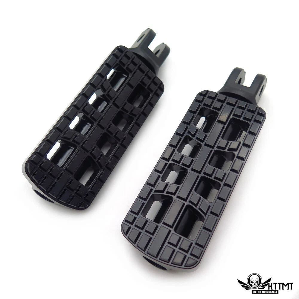 CNC Rider Footpegs for Harley Breakout FXBR (2018–2019) - Black, Raised Knubs