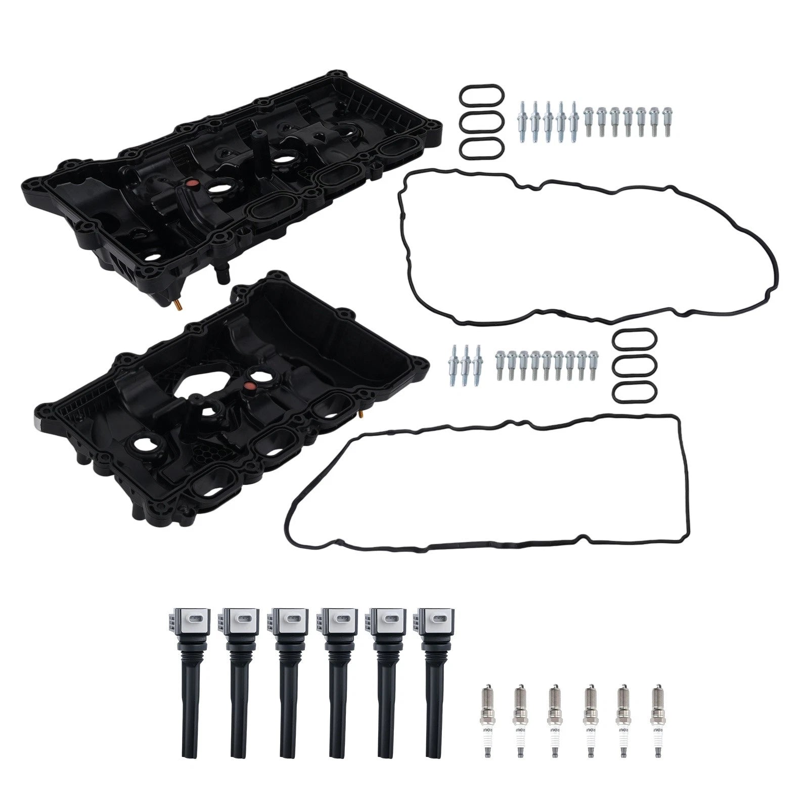 Valve Cover Set & 6 Ignition Coils for Ford Expedition 3.5L Turbo (2018–2022)
