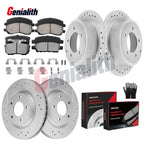 Drilled Slotted Brake Rotors & Pads for Jeep Compass Patriot (2007–2017)