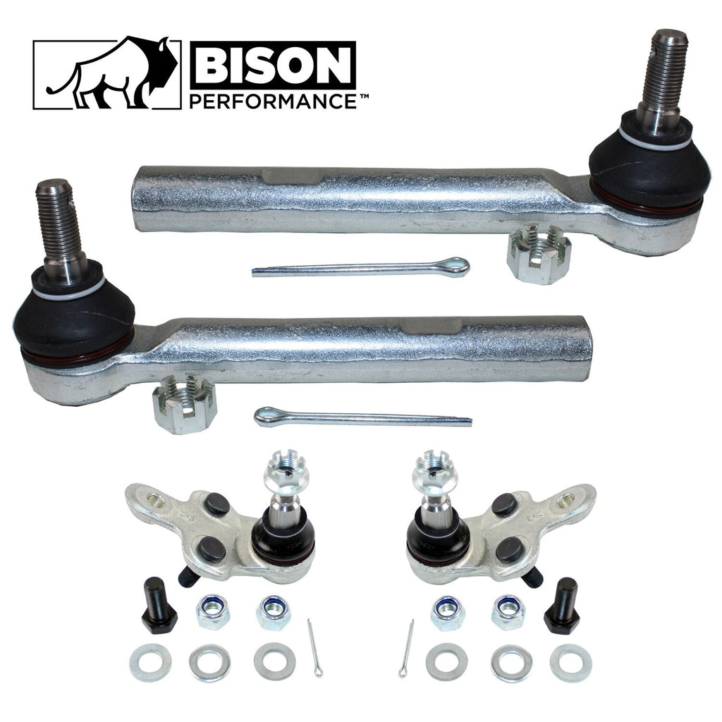 Set of 4 Front Outer Tie Rod Lower Ball Joints for Lexus Toyota
