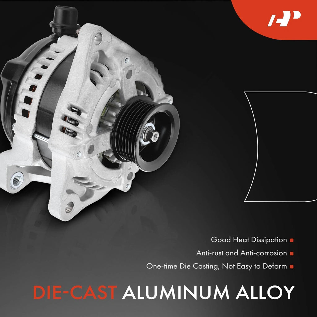 Alternator for Ford Mustang (2011–2014) V6 3.7L 150A 6-Groove