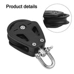 Heavy Duty Rotating Pulley Block for Marine Use (10mm Lines)