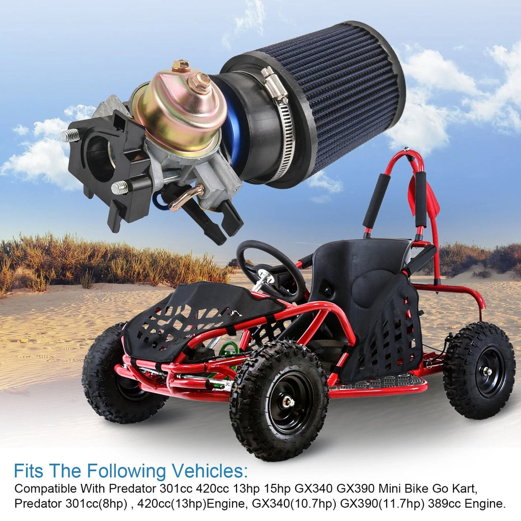 Air Filter Adapter Kit for Predator 420cc 389cc Go Kart (15HP)