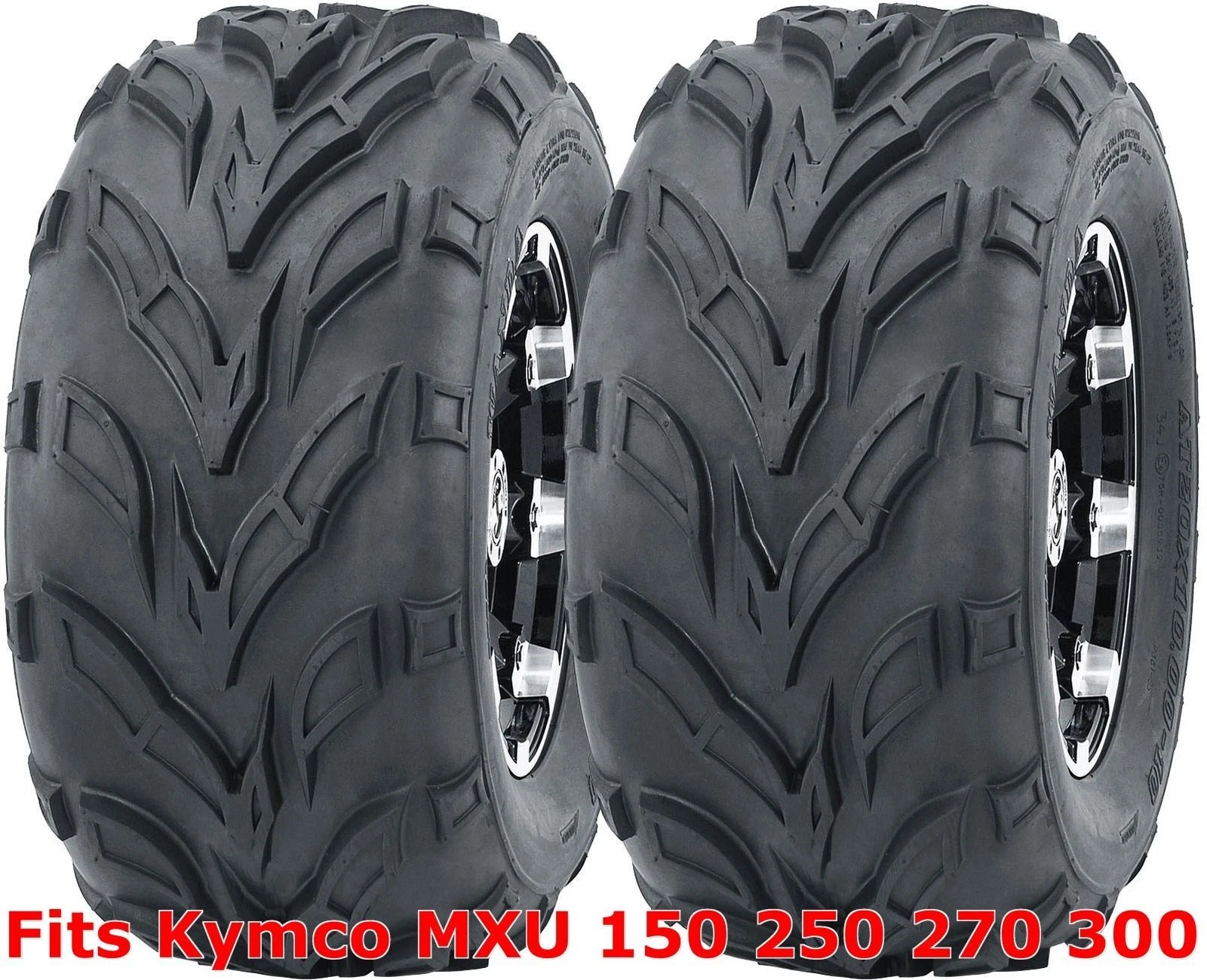 2 WANDA ATV Rear Tires 22x10-10 for Kymco MXU 150 250 270 300 (2005–2023)