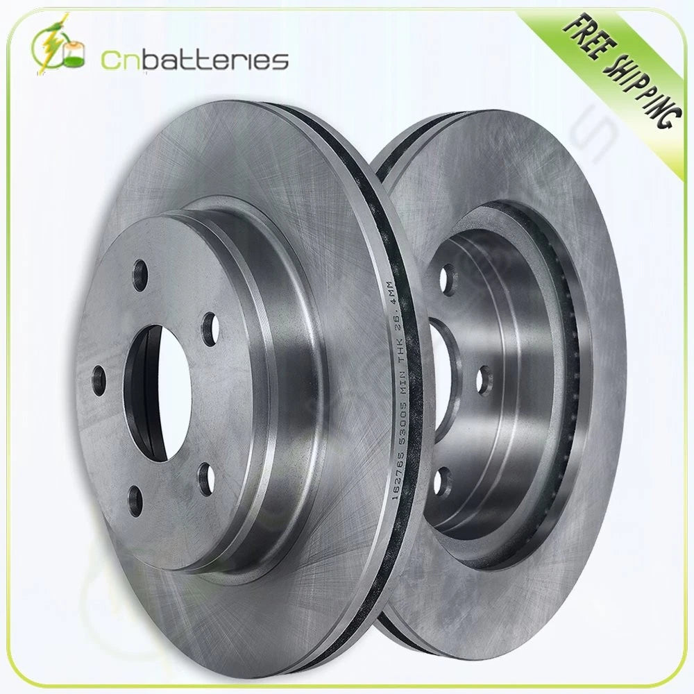 Front Brake Discs Rotors for Dodge Durango (2004–2009) & Ram 1500 (2002–2010)