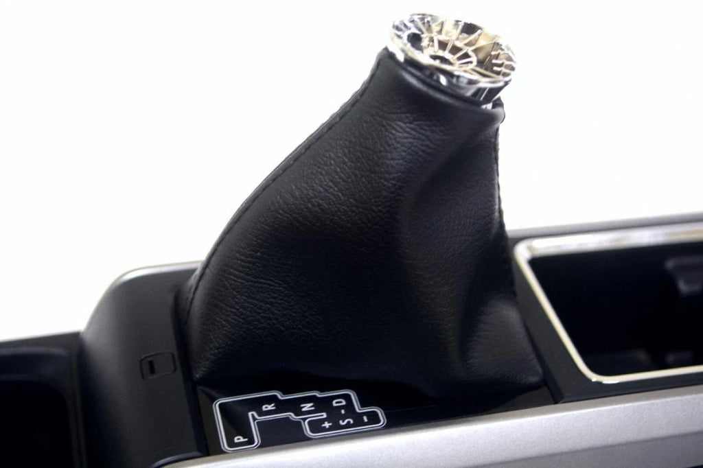 Leather Automatic Shift Boot Cover for Toyota Tacoma (2016–2019) Black
