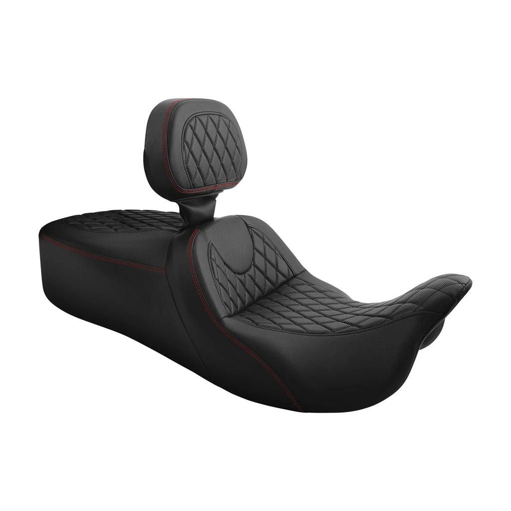 Driver Passenger Seat Backrest for Harley Electra Tri Glide (2009-2023)