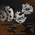 Rear Disc Brake Caliper Kit w/Bracket for Kia Soul (2014–2019) 19-B6789A