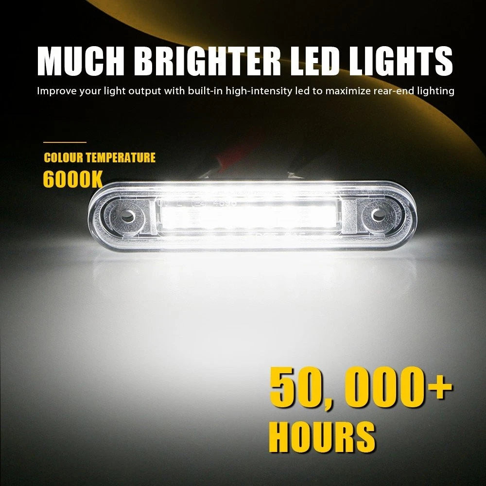 LED License Plate Lights for Mercedes W201, W202, W124 (OE Style)