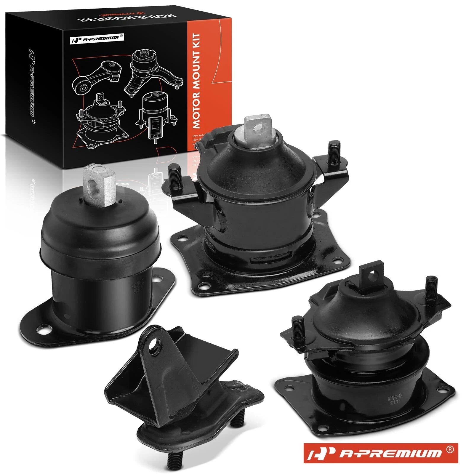 4X Engine Motor & Transmission Mount for Honda Accord (2003–2007)