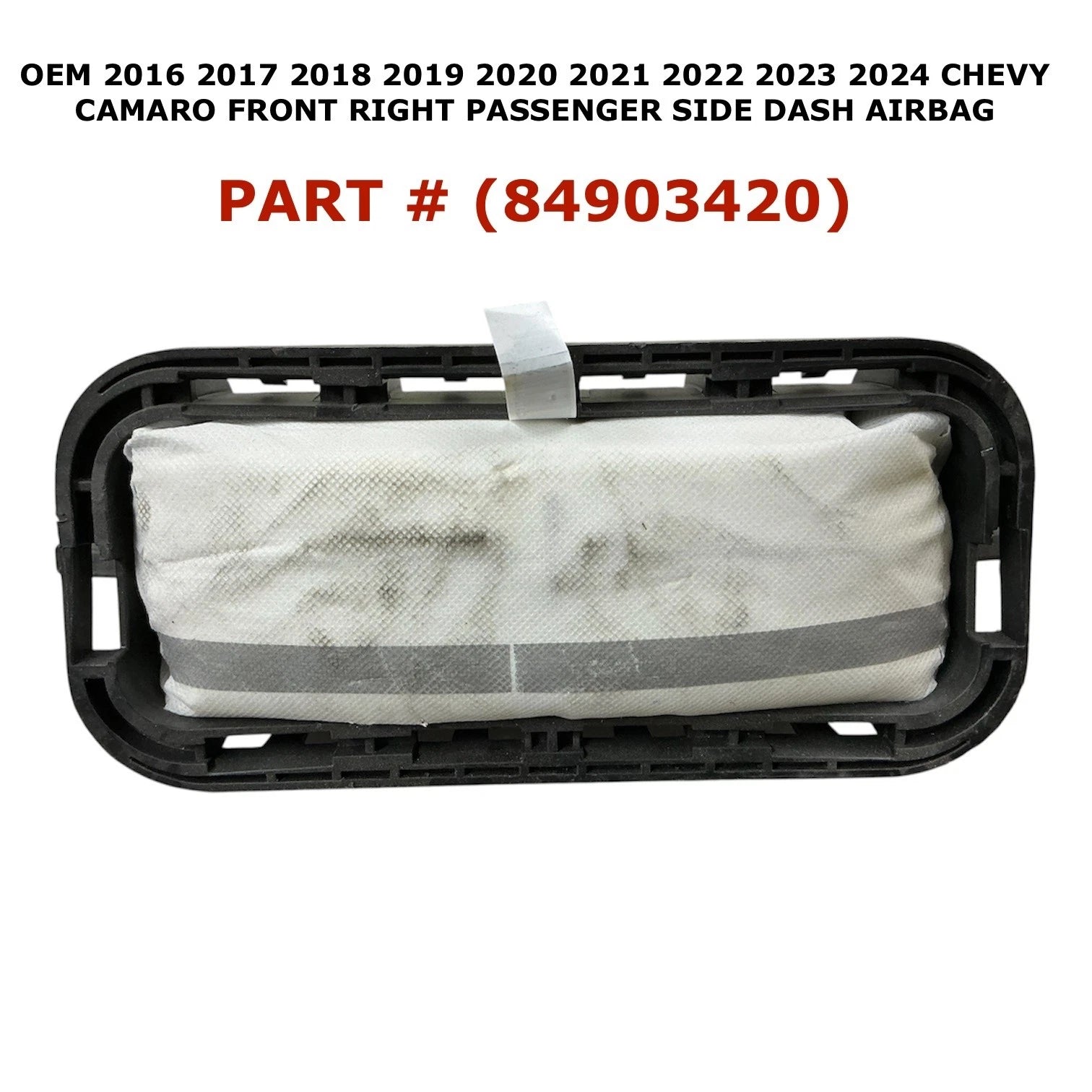 Front Right Passenger Side Dash Airbag for Chevy Camaro (2016–2024) 84903420