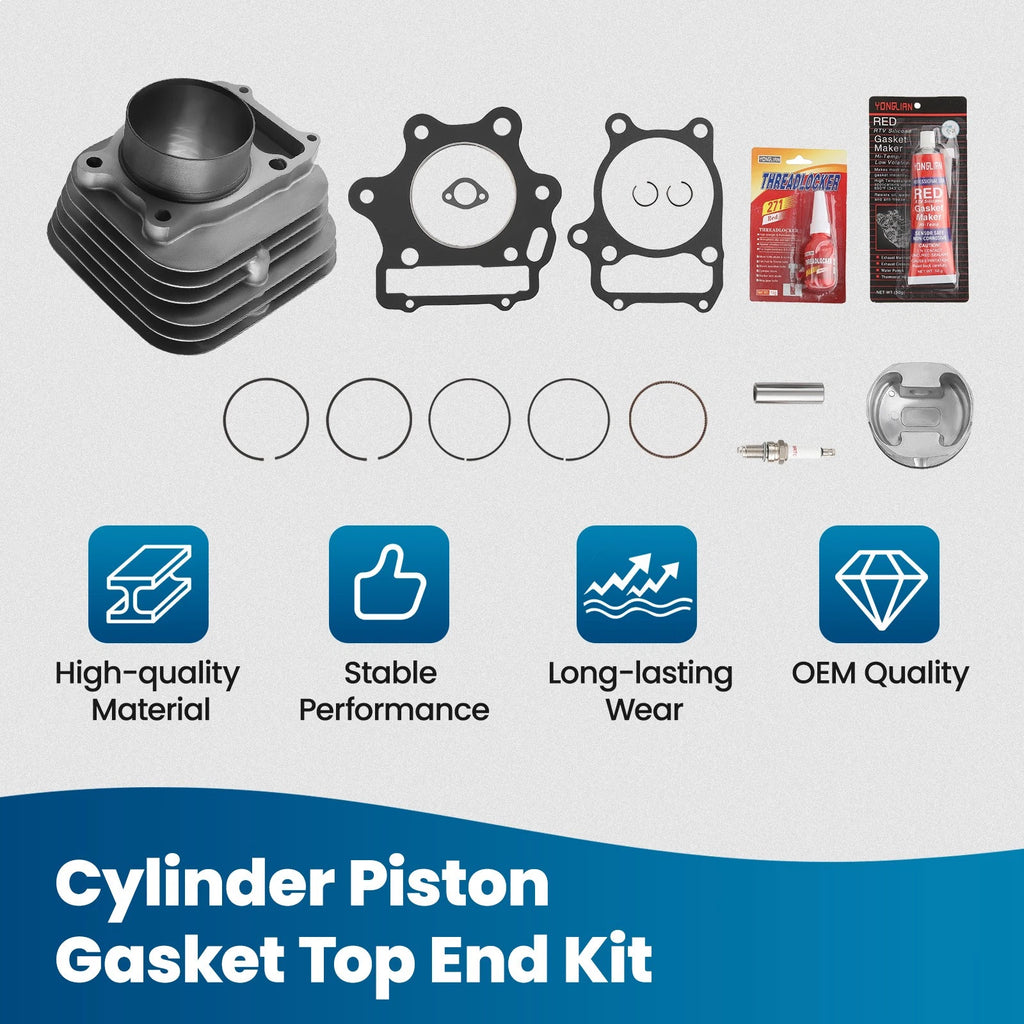 Cylinder Piston Ring Set with Gaskets for Honda TRX300EX Sportrax (1993–2008)