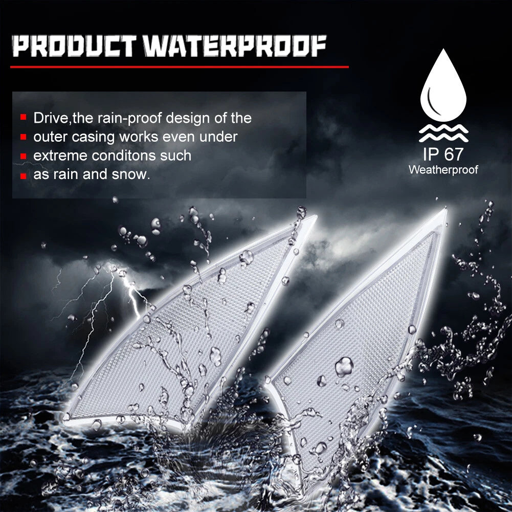 2X Clear Lens Rear Bumper Reflector Light for Lexus IS (2014–2020)