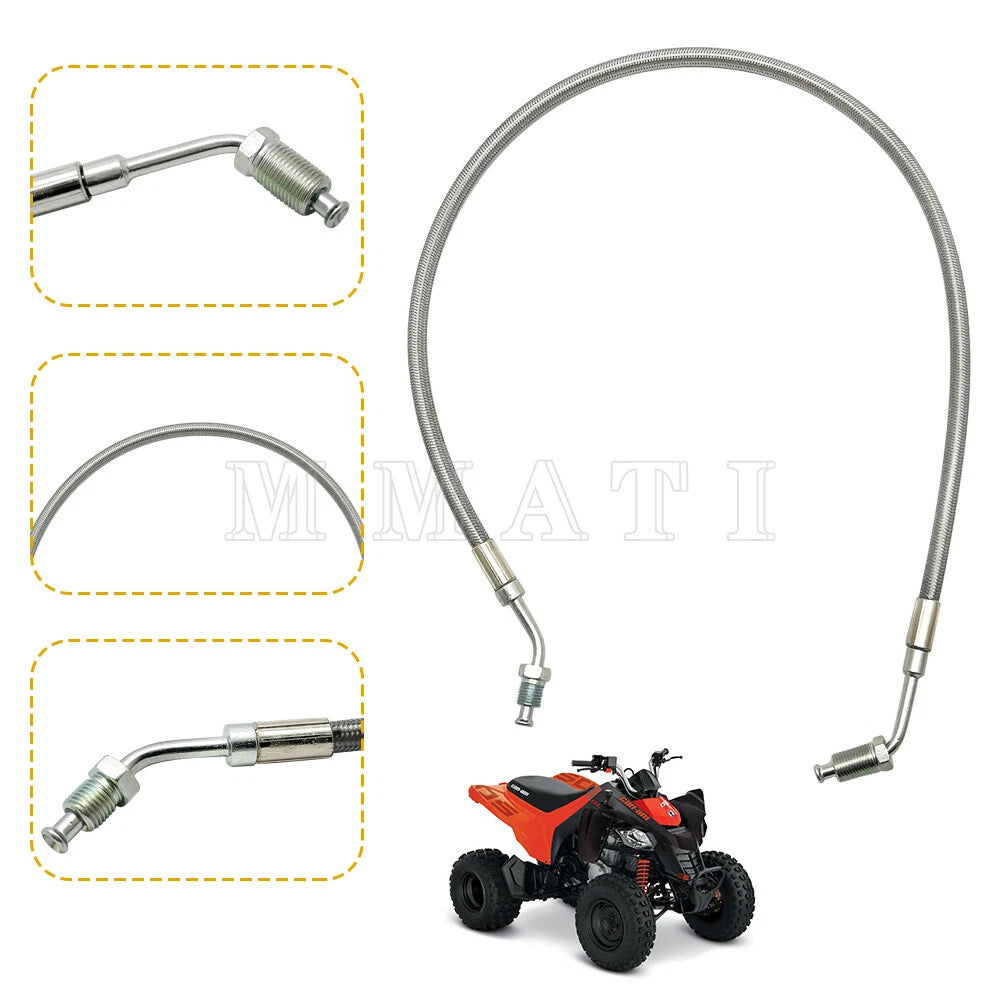 Front Left & Right Brake Line W/Fitting for Polaris Scrambler 400 500 (2001–2004)