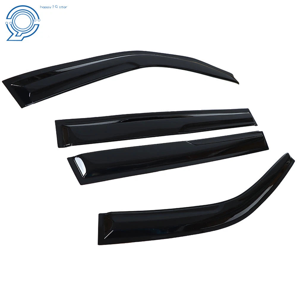 Set of 4 Window Visors for Toyota Highlander (2001–2007) Smoke Vent Guard