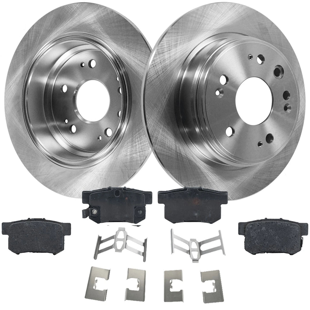 Rear Brake Disc Rotors and Pads Kit for Honda CR-V (2002–2004)