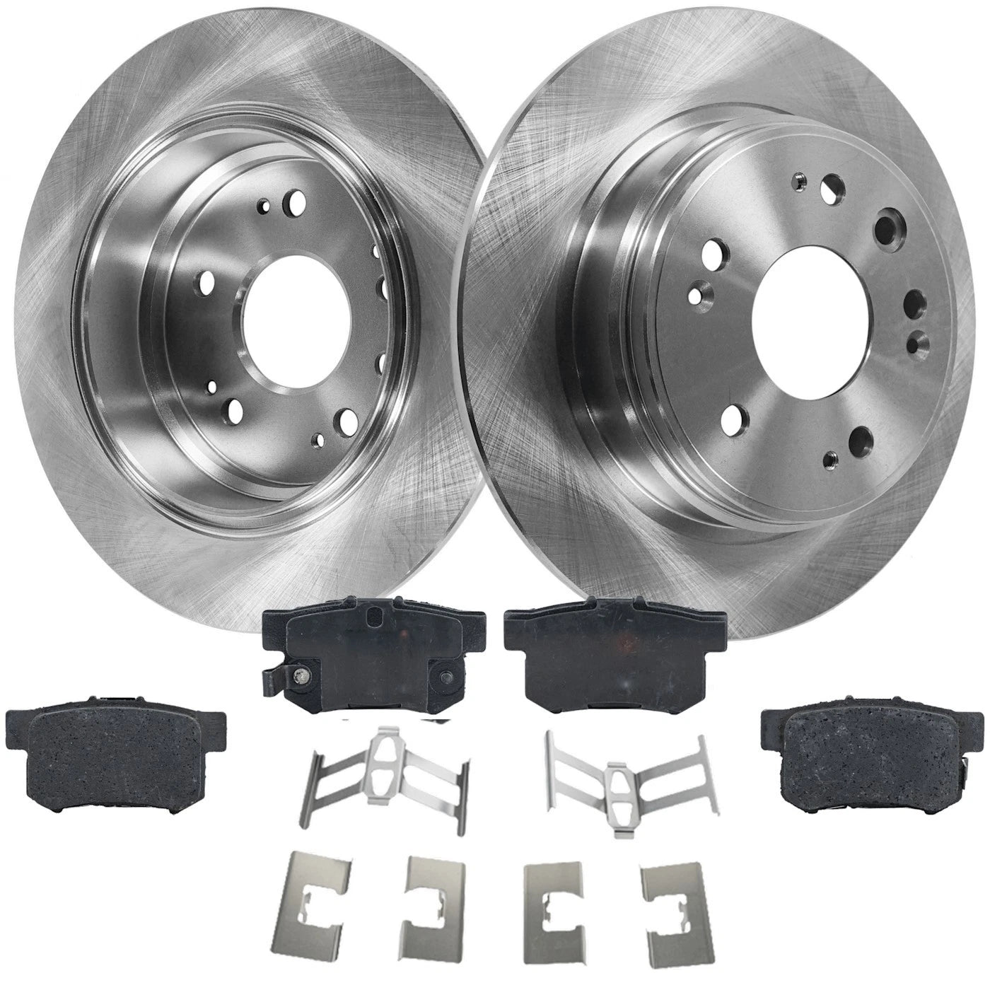 Rear Brake Disc Rotors and Pads Kit for Honda CR-V (2002–2004)