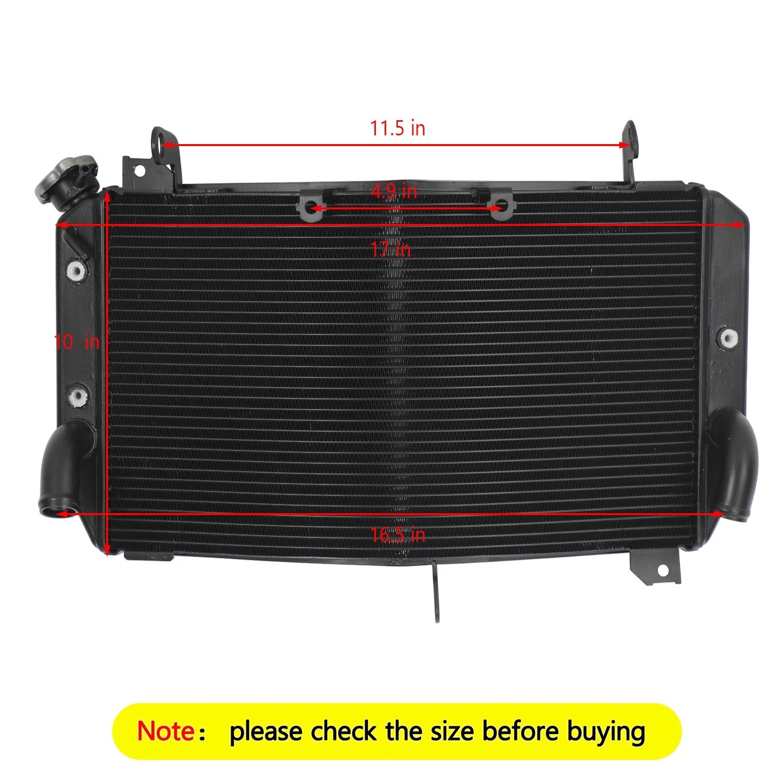 Radiator Cooling Cooler for Yamaha FZ10 MT-10 MTN1000 (2016–2021)