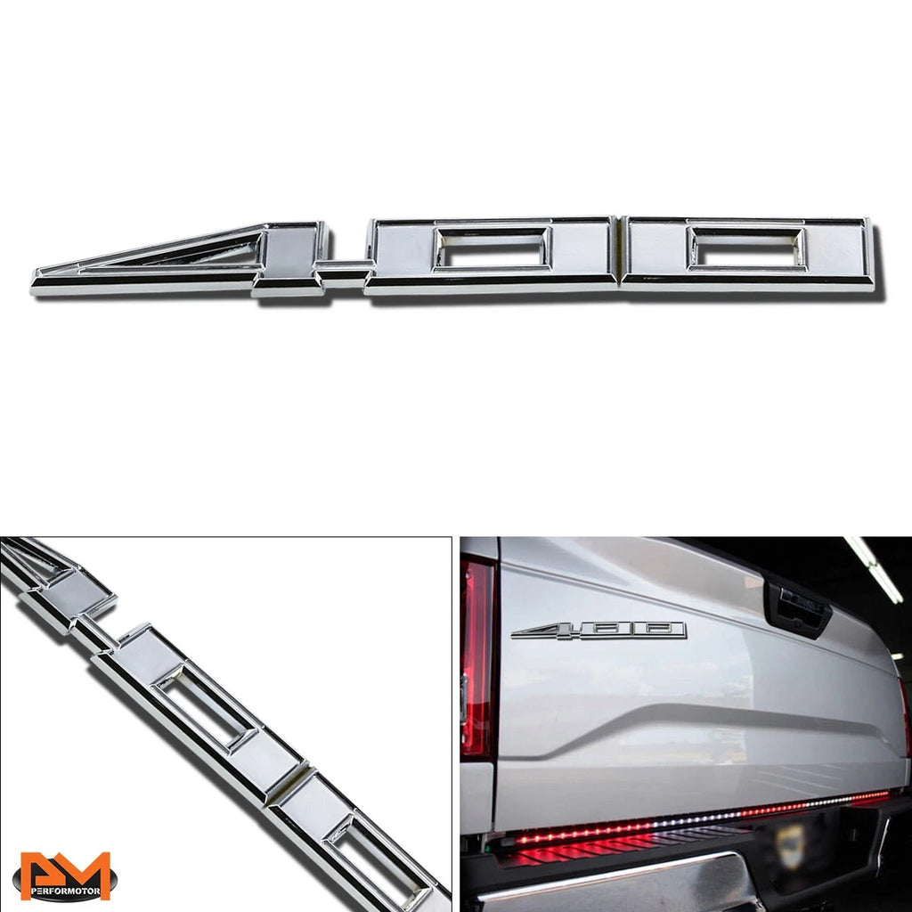 Polished Metal 3D Decal Emblem Sticker for Hummer GMC Ford Chevrolet (2000–2023)