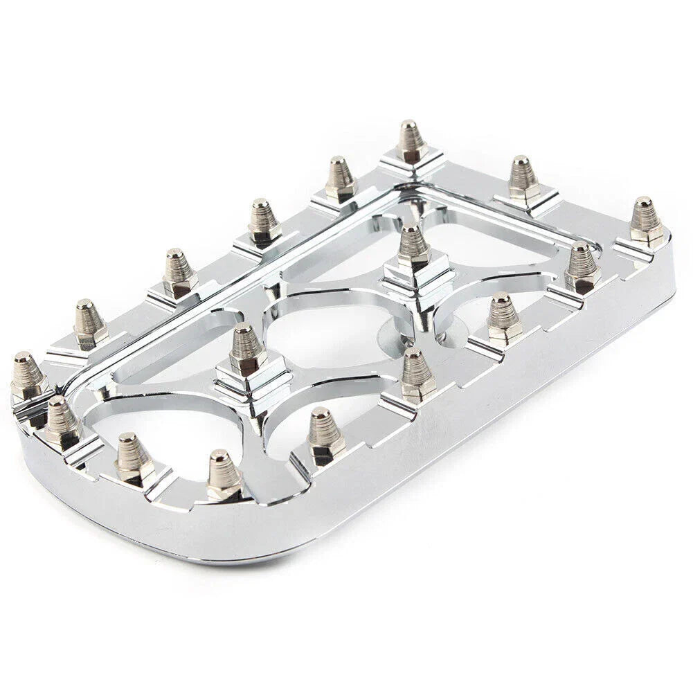 Chrome MX Style Large Brake Pedal Pad Cover for Harley Electra Glide Softail