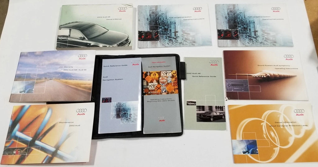 Owner's Manual Kit for Audi A8 Quattro (2002) 4.2L V8