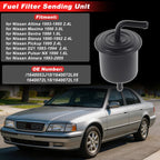 Fuel Filter Assembly for Nissan Altima (1993–1995) No. 16400-53J10 Metal