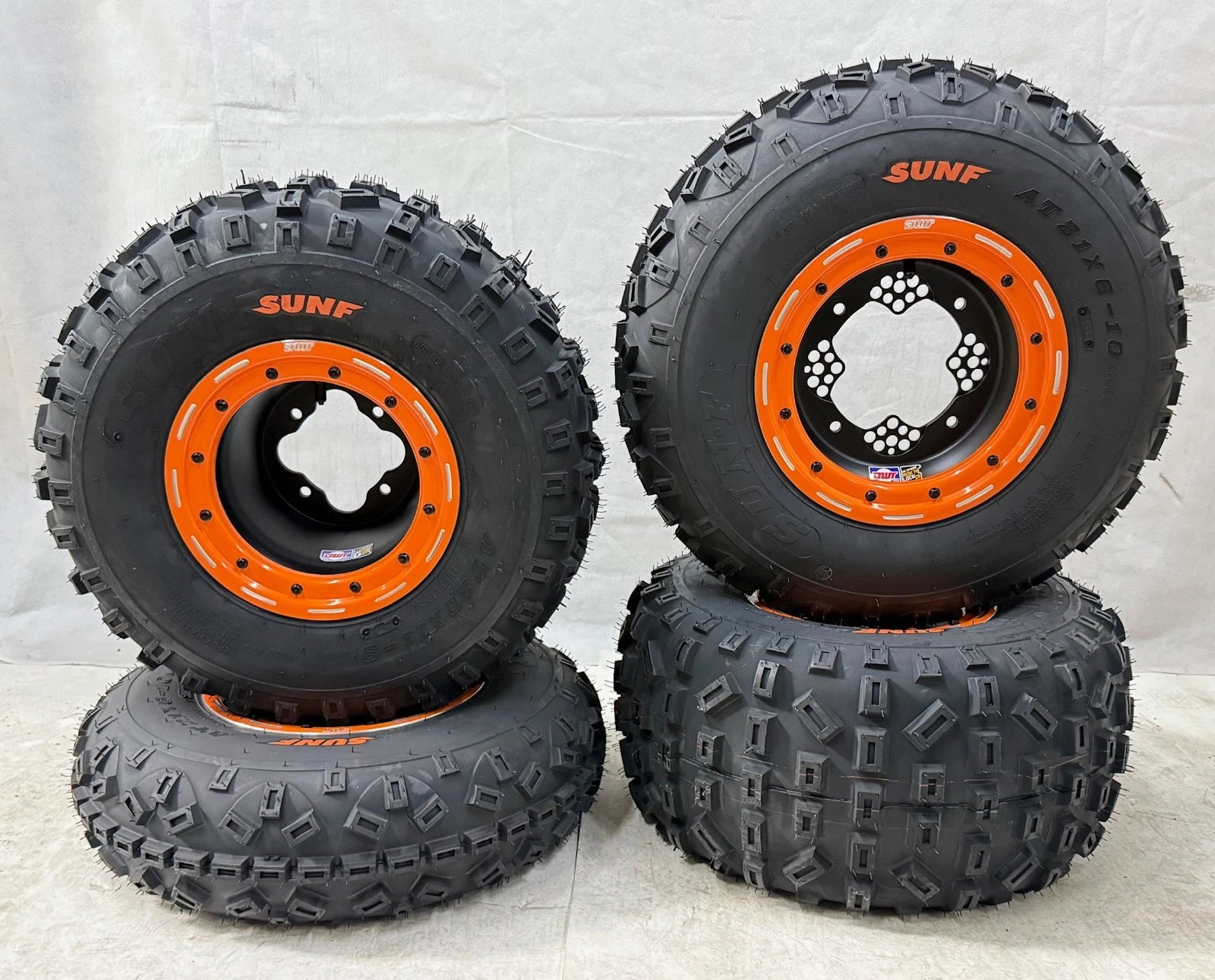 DWT G3 Beadlock Wheels & XC Sunf A035 Tires for Raptor 700 (2006–2023)
