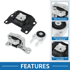Engine Motor Trans Mount Set for Ford Escape 1.6L 2.0L 2.5L (2013–2016)