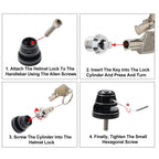 CNC Aluminum Handlebar Helmet Lock for Can-Am Spyder RT F3 (2010-2023)