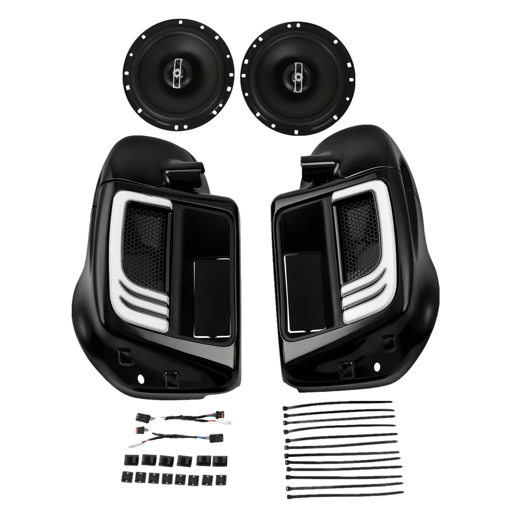 Lower Vented Fairings & Speakers Turn Signals for Harley Touring (2014–2023)