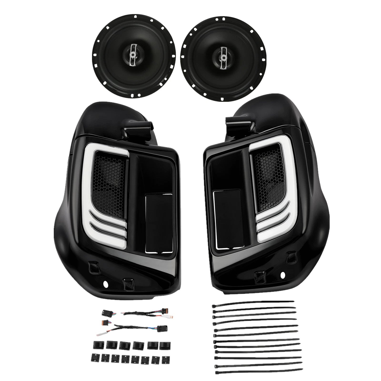 Lower Vented Fairings & Speakers Turn Signals for Harley Touring (2014–2023)