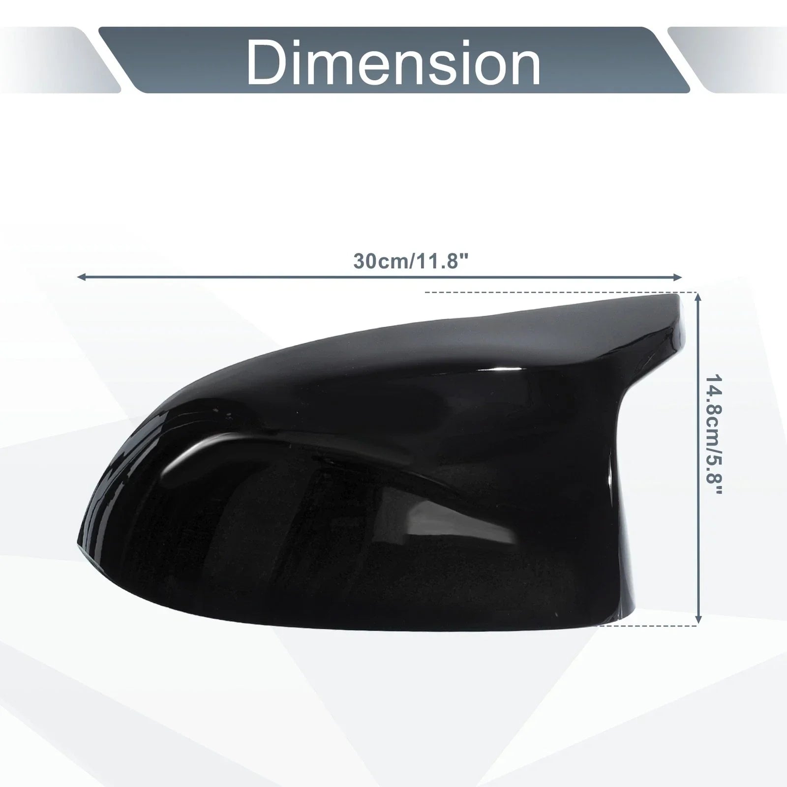 Door Mirror Cover Caps Gloss Black for BMW X5 F15 X6 F16 X3 F25 LCI X4 F26