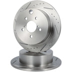 Rear Drilled Slotted Brake Rotors for Subaru Crosstrek Impreza (2012–2014)