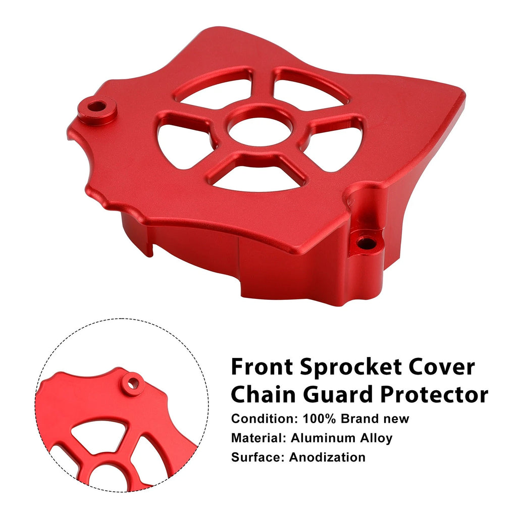Front Sprocket Cover Chain Guard Protector for Honda XR650L (1993–2025) Red