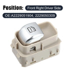 Front Right Power Window Switch A2229051904 for Mercedes CLS450 S450 S560 (2018–2021) Beige