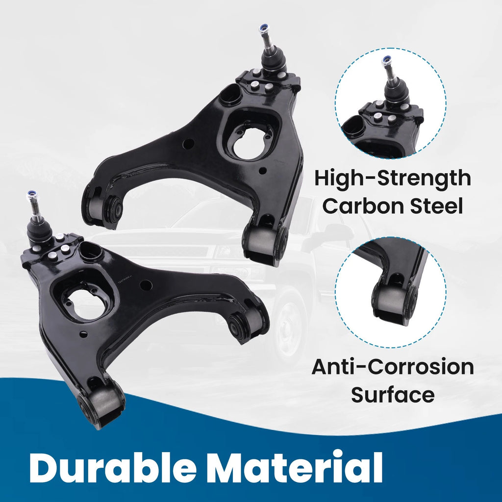 8x Front Suspension Control Arms Kit for Chevy Silverado Sierra 1500 (1999–2006)