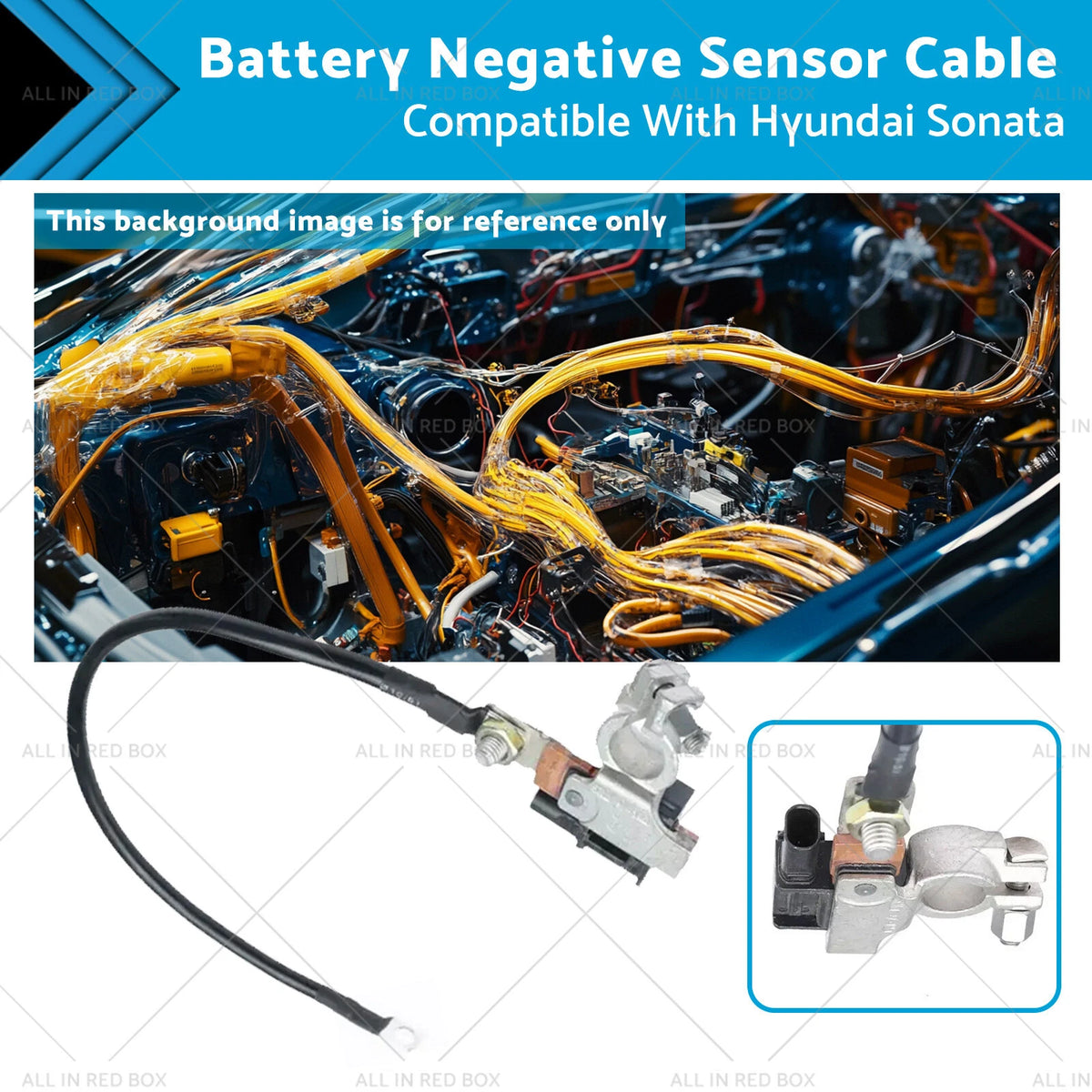 Battery Negative Sensor Cable for Hyundai Sonata (2011–2014) 37180-3Q010