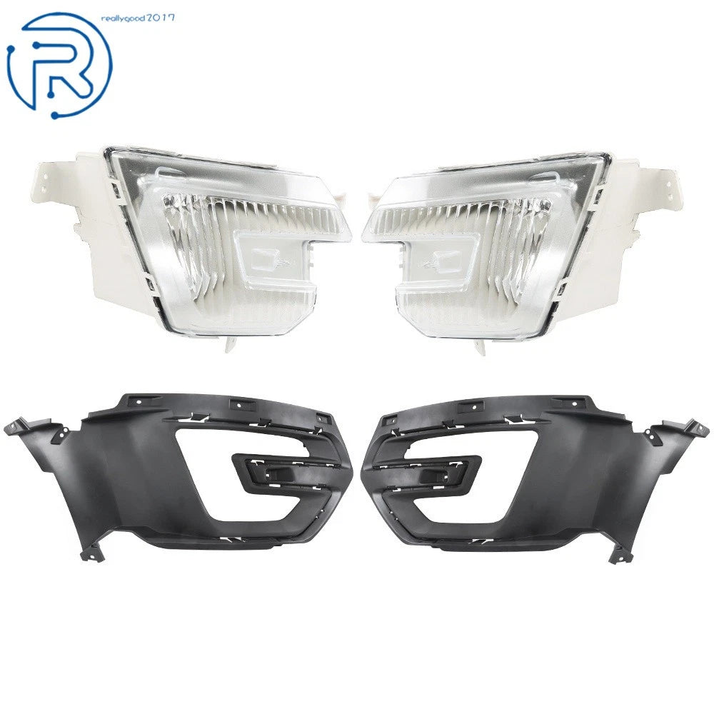 Bumper Fog Light Set w/Bezel for Ford Explorer (2016–2017)