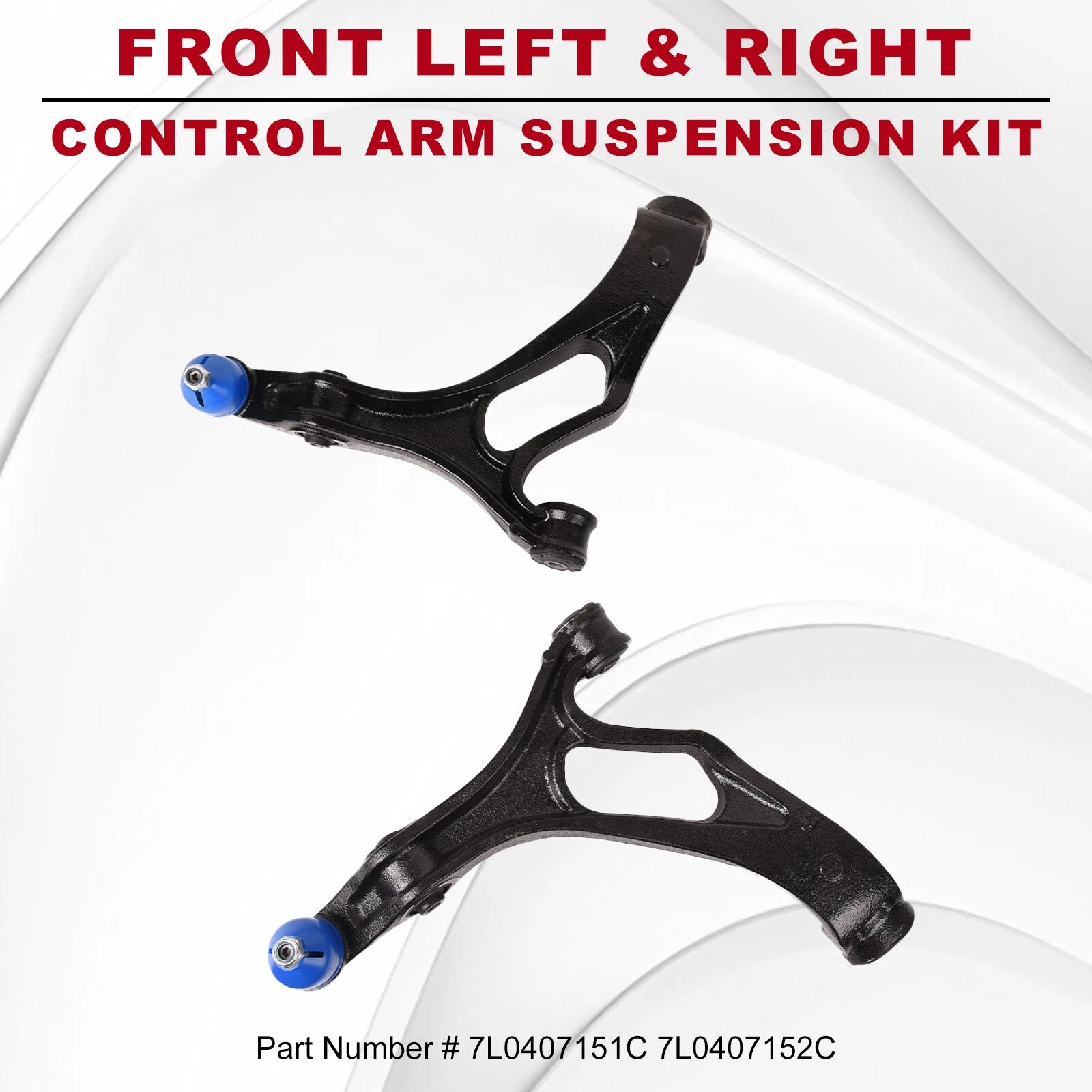 2X Front Lower Control Arms with Ball Joints for Audi Q7 (2007-2015)