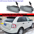 White LED License Plate Lights for Ford Edge (2007–2014), Escape (2008–2012), Mariner (2008–2012)