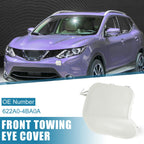 Front Bumper Tow Hook Cover 622A0-4BA0A for Nissan Rogue (2014–2016) White