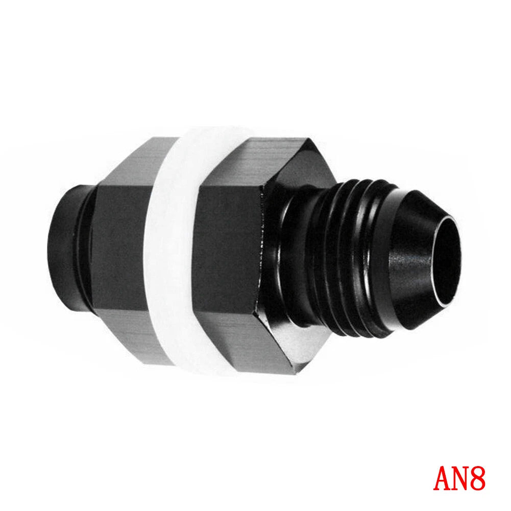 AN8 Flare Fuel Cell Bulkhead Fitting for