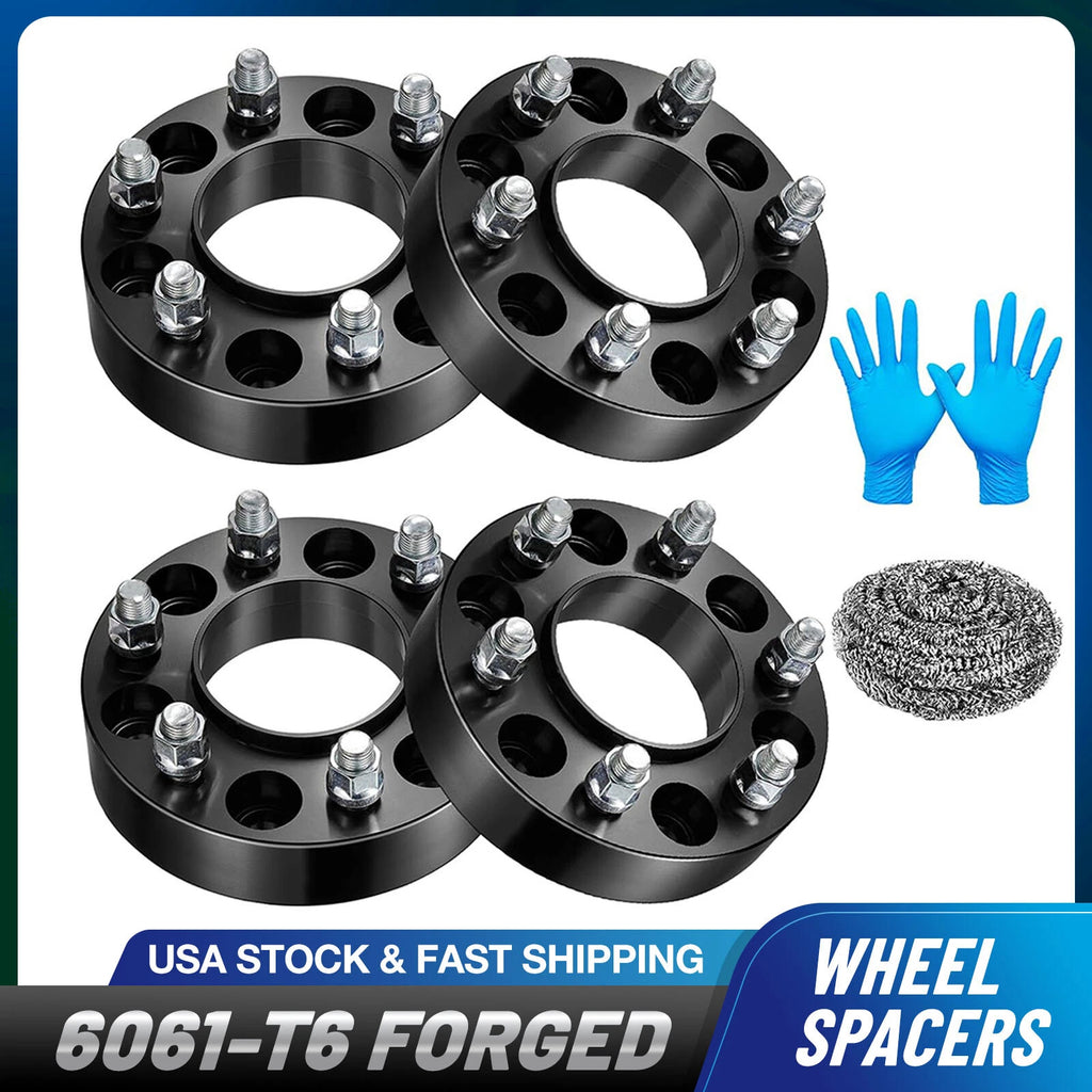 Set of 4 Black Hubcentric Wheel Spacers 1.5" for Ford F-150 (2004–2023)
