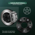 Set of 4 Wheel Spacers 1.25" Thick 5x4.75 12x1.5 for Chevy Camaro (1982–2002)