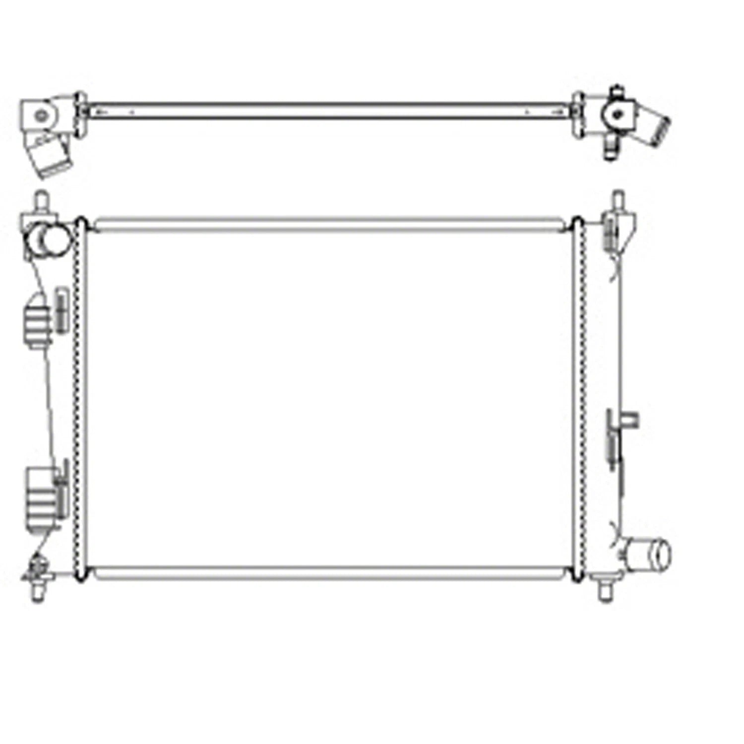 Replacement Plastic/Aluminum Radiator (See compatibility Chart)