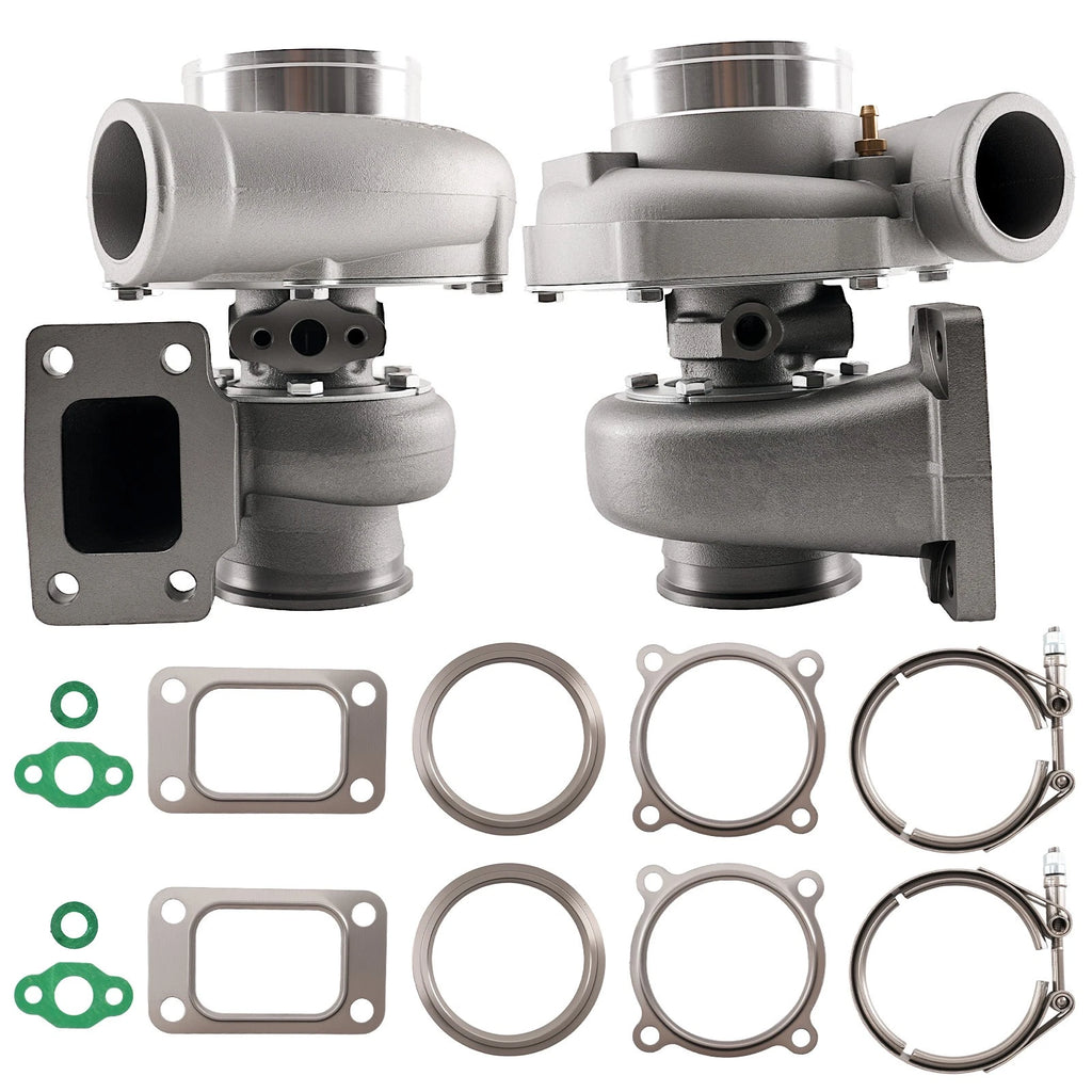 Set of 2 Billet GT35 GT3582 Turbochargers T3 AR.63 Anti-Surge for